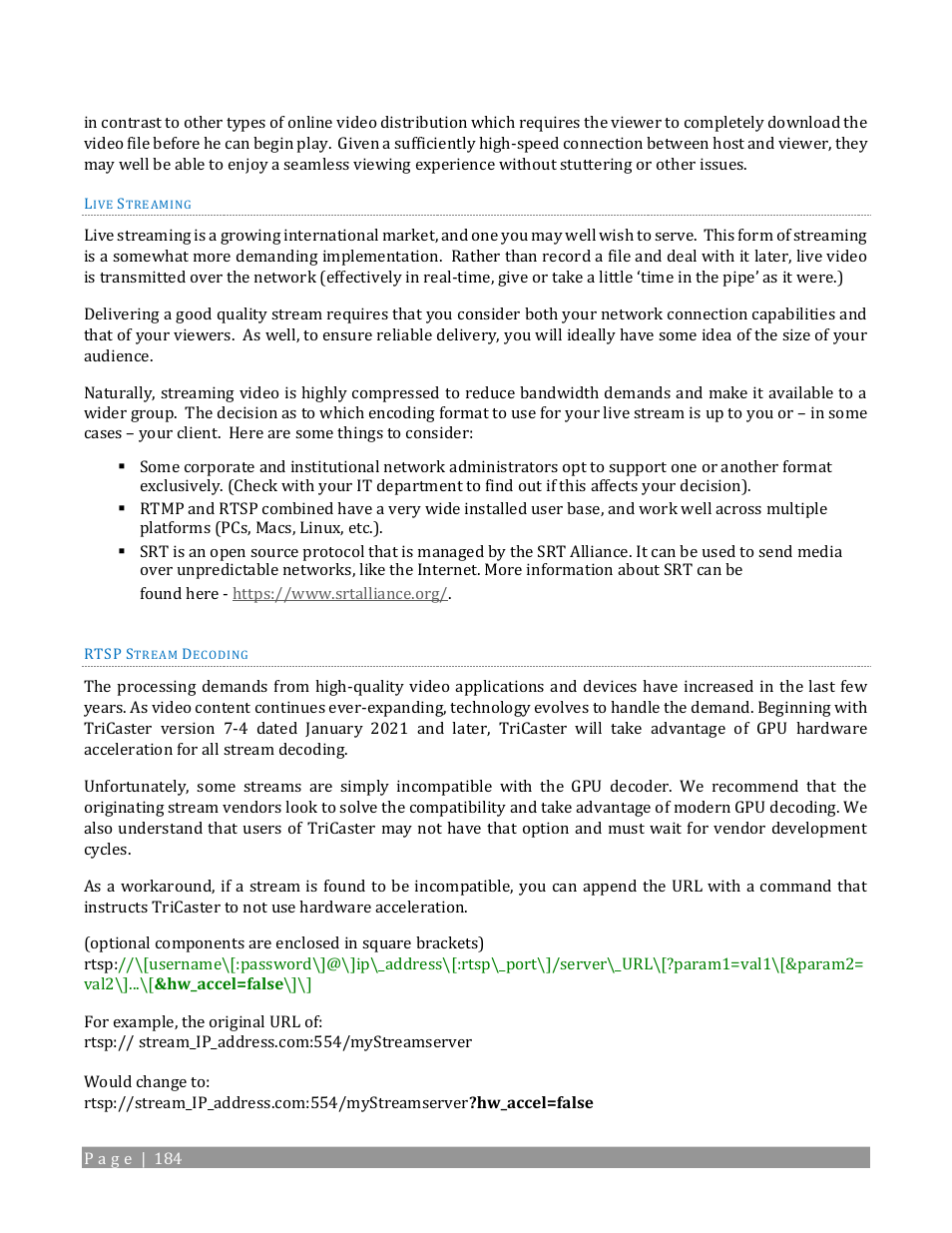 NewTek TriCaster 2 Elite (3 RU) User Manual | Page 202 / 318