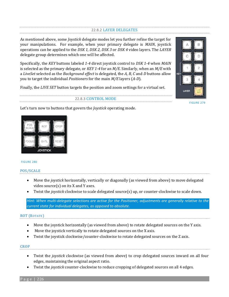 2 layer delegates, 3 control mode | NewTek TriCaster 2 Elite (3 RU) User Manual | Page 244 / 318