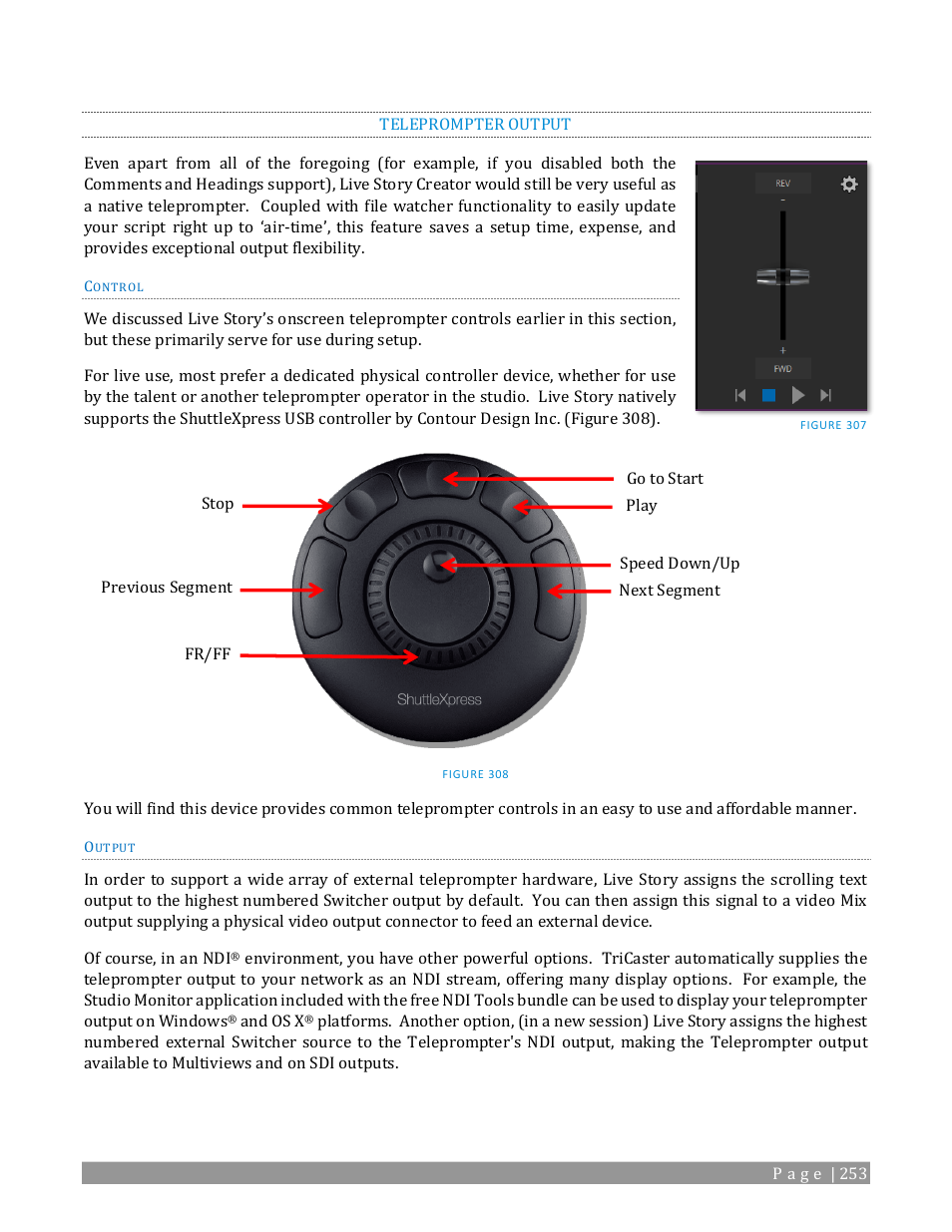 Teleprompter output | NewTek TriCaster 2 Elite (3 RU) User Manual | Page 271 / 318