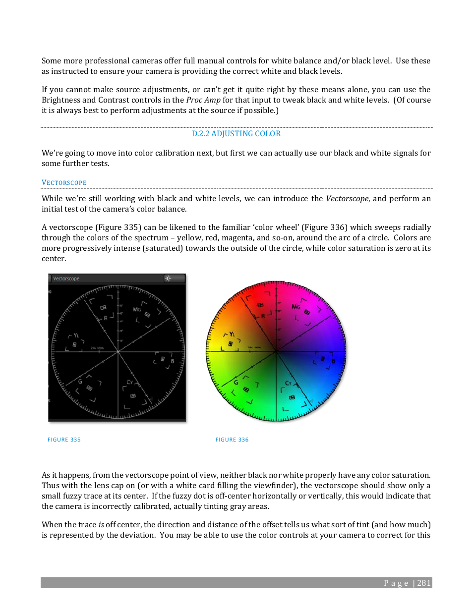 D.2.2, Adjusting color | NewTek TriCaster 2 Elite (3 RU) User Manual | Page 299 / 318