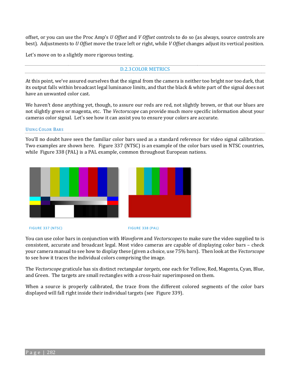 D.2.3, Color metrics | NewTek TriCaster 2 Elite (3 RU) User Manual | Page 300 / 318