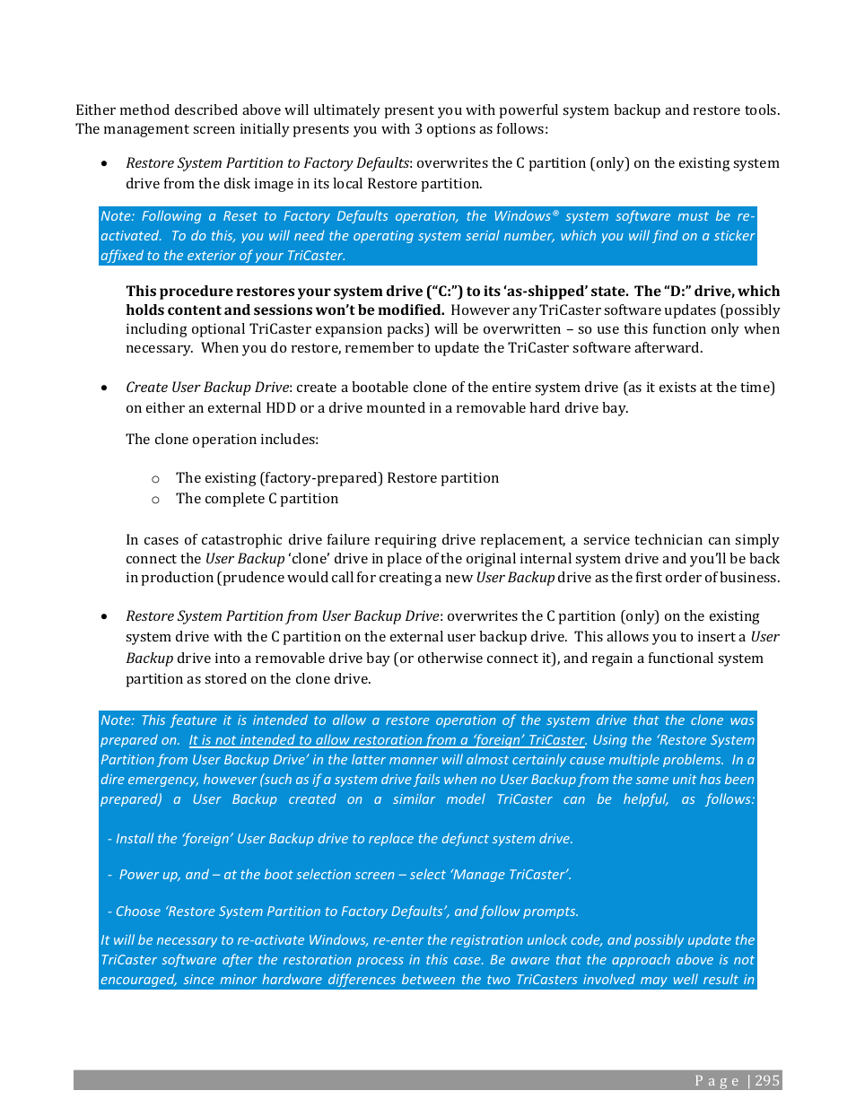 NewTek TriCaster 2 Elite (3 RU) User Manual | Page 313 / 318