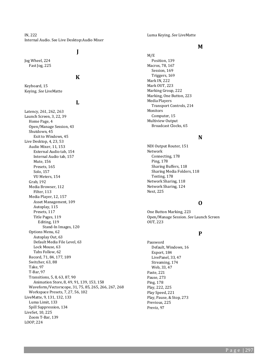 NewTek TriCaster 2 Elite (3 RU) User Manual | Page 315 / 318