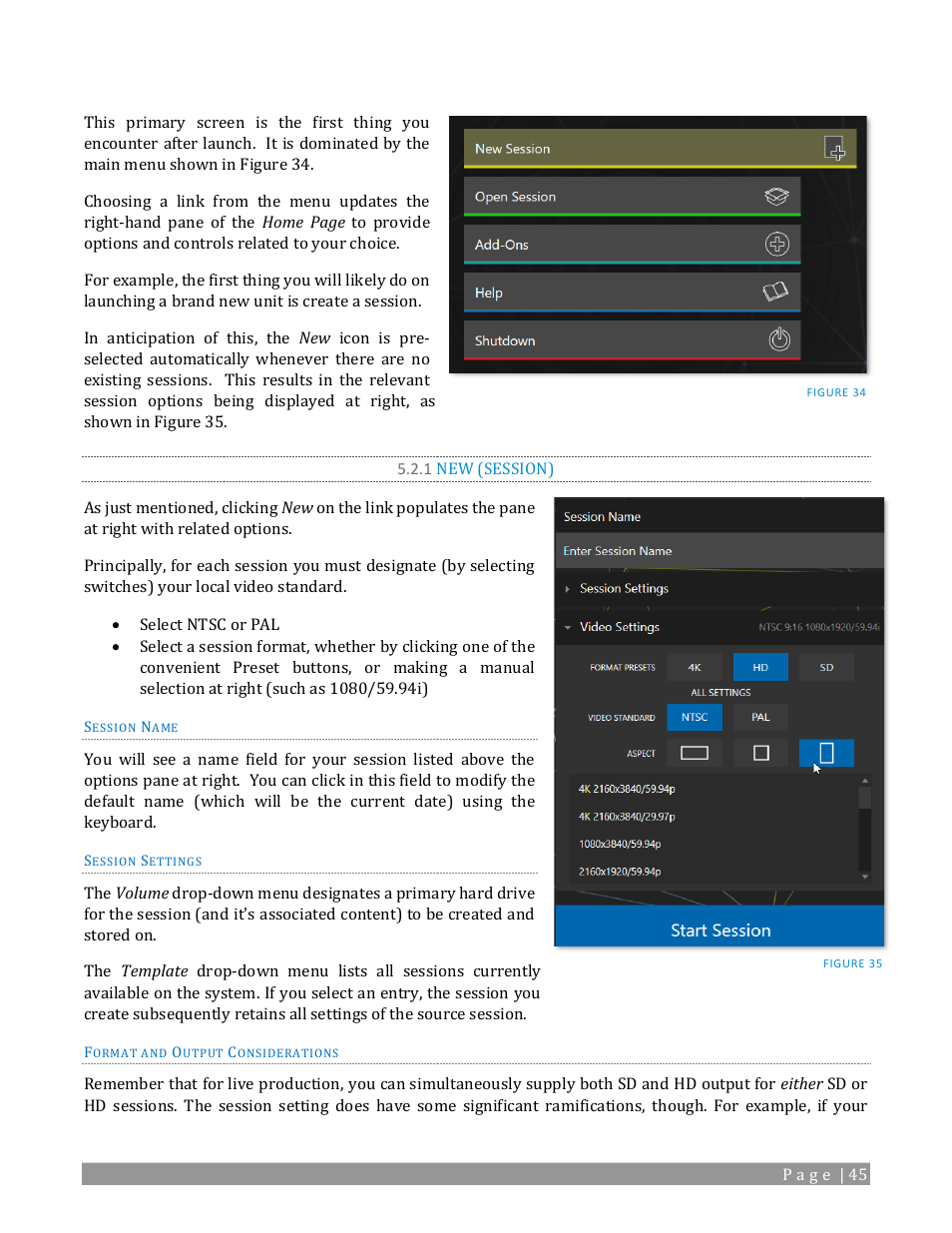 1 new (session) | NewTek TriCaster 2 Elite (3 RU) User Manual | Page 63 / 318