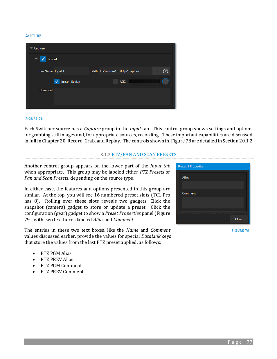 2 ptz/pan and scan presets | NewTek TriCaster 2 Elite (3 RU) User Manual | Page 95 / 318