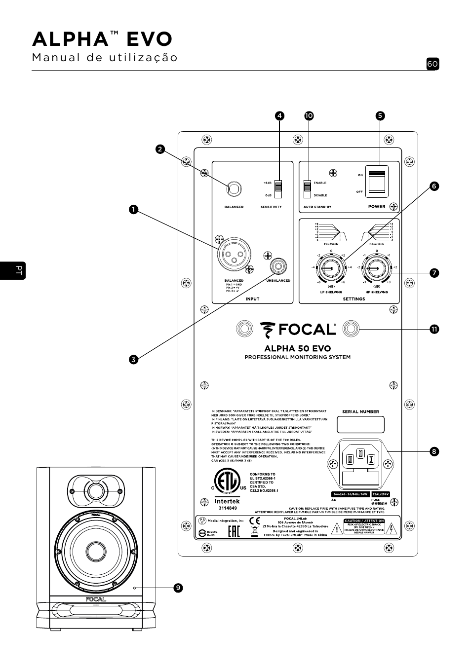 Alpha | Focal Alpha 65 Evo 6.5" Mixing Monitor User Manual | Page 60 / 144