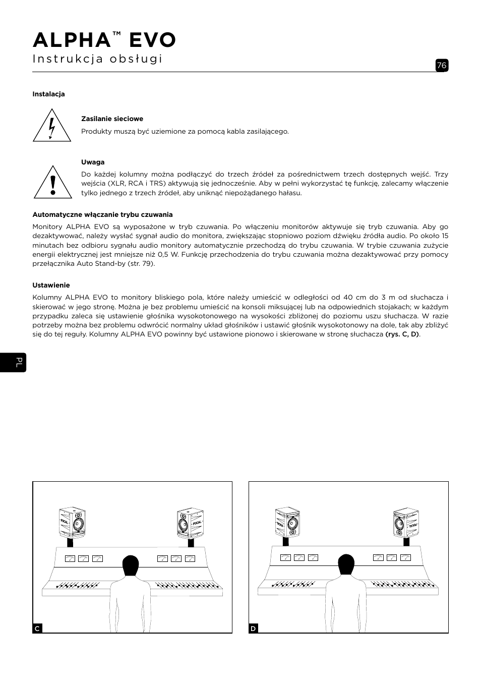 Alpha | Focal Alpha 65 Evo 6.5" Mixing Monitor User Manual | Page 76 / 144