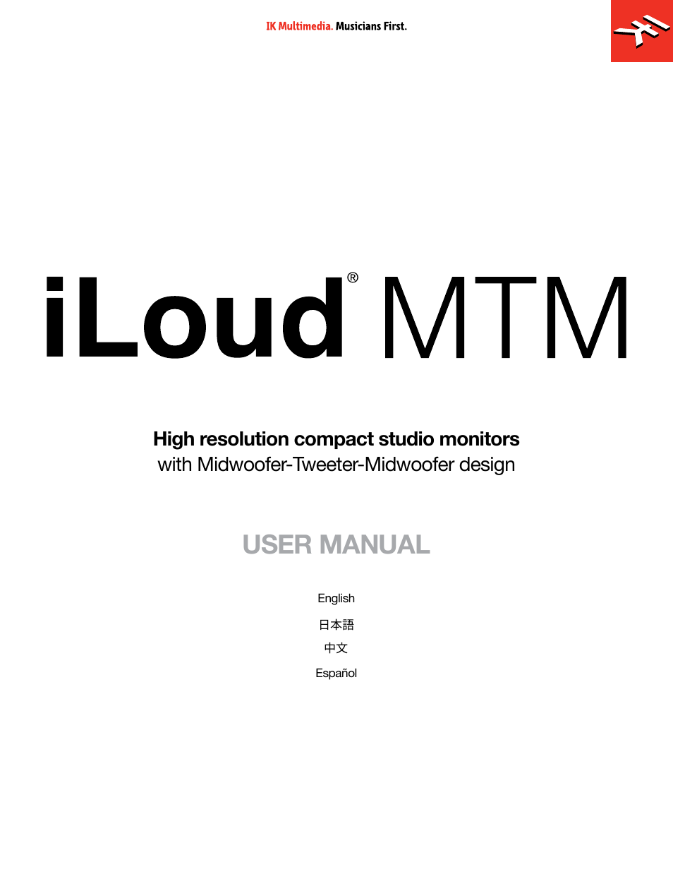 IK Multimedia iLoud MTM Immersive Bundle High Resolution Compact Studio Monitors (11 Speakers, Black) User Manual | 102 pages