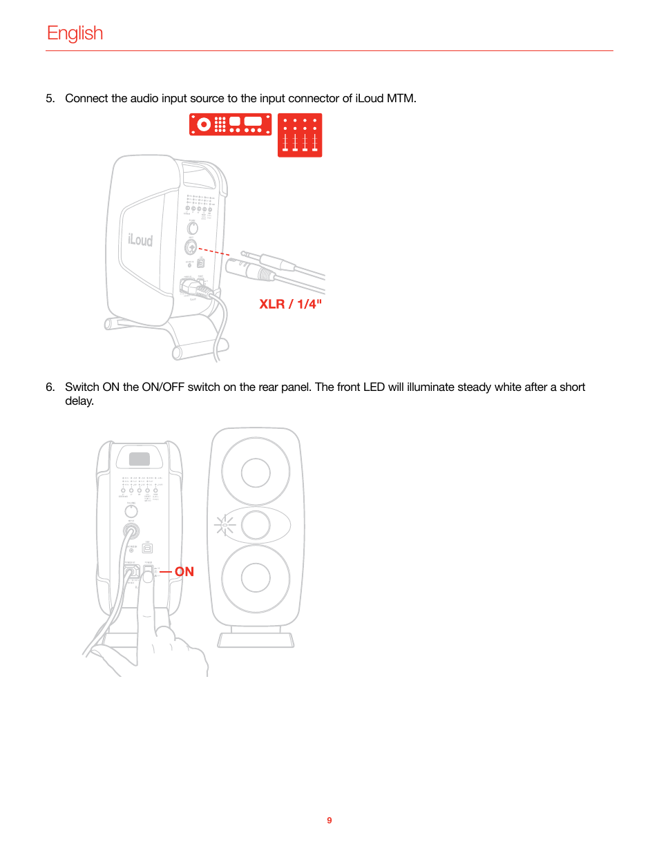 English | IK Multimedia iLoud MTM Immersive Bundle High Resolution Compact Studio Monitors (11 Speakers, Black) User Manual | Page 10 / 102