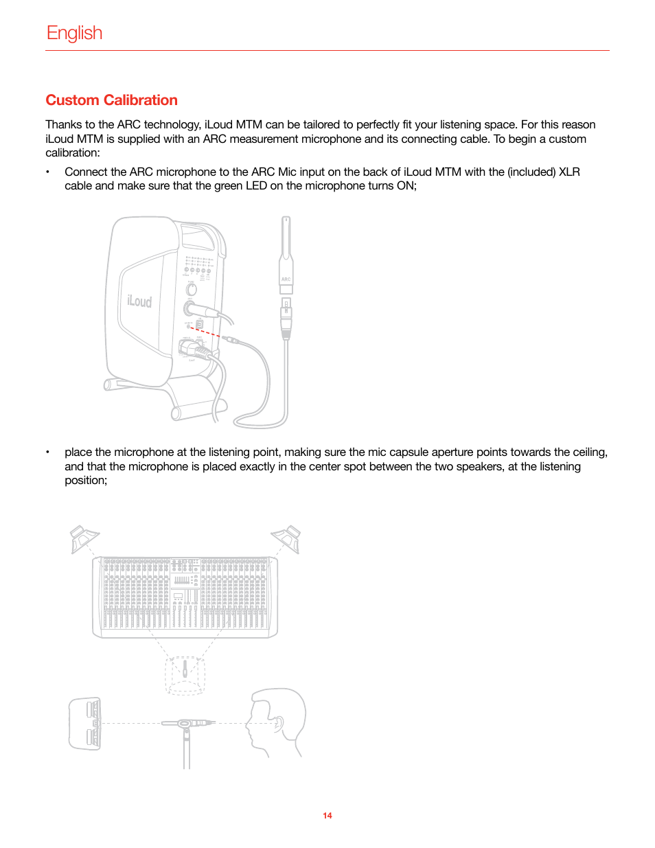 Custom calibration, English | IK Multimedia iLoud MTM Immersive Bundle High Resolution Compact Studio Monitors (11 Speakers, Black) User Manual | Page 15 / 102