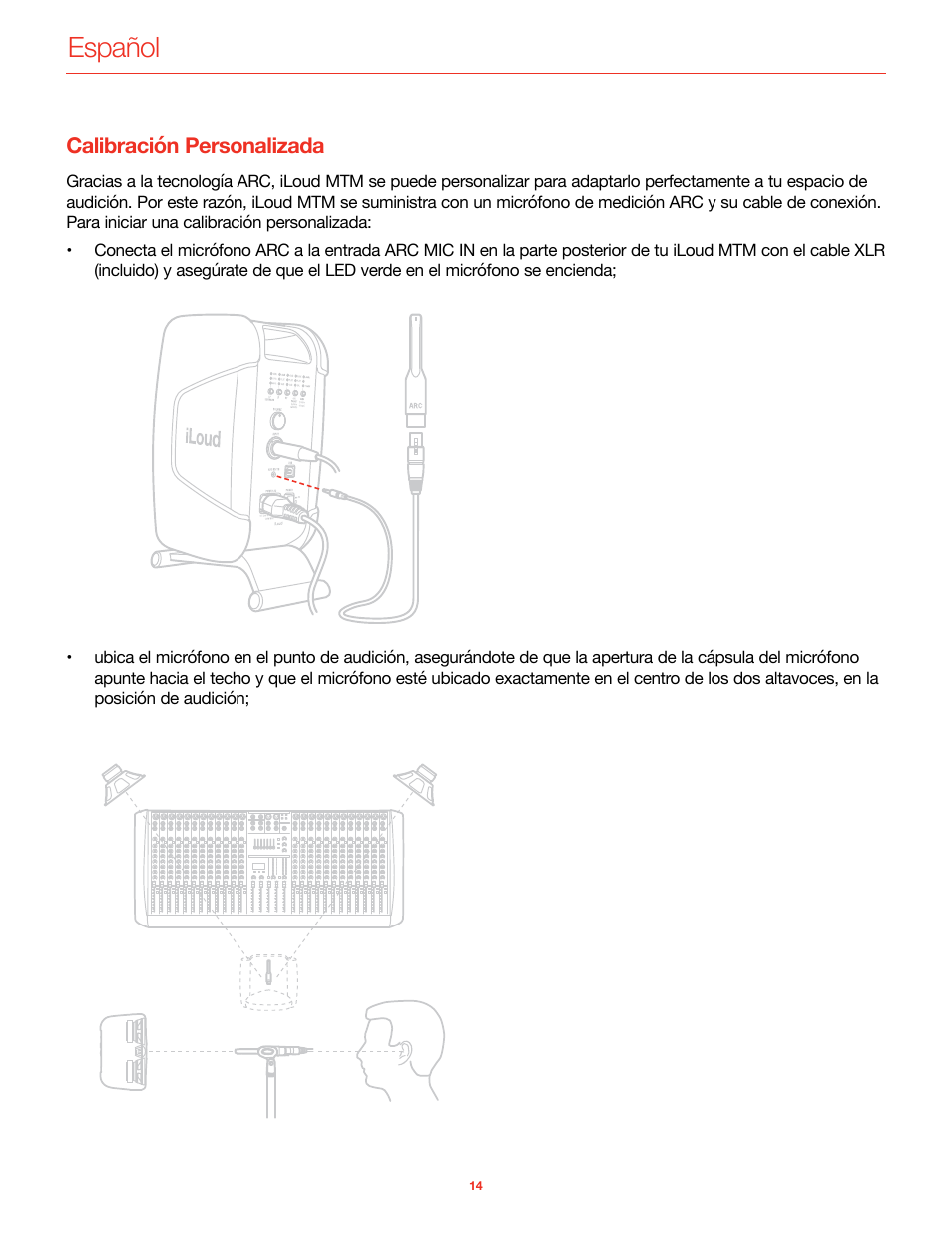 Calibración personalizada, Español | IK Multimedia iLoud MTM Immersive Bundle High Resolution Compact Studio Monitors (11 Speakers, Black) User Manual | Page 89 / 102