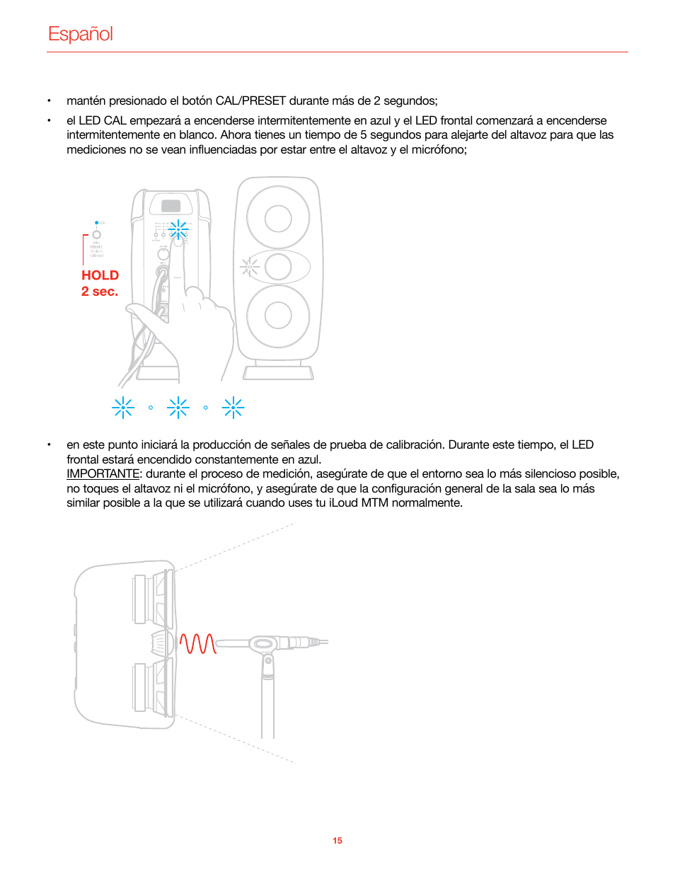 Español | IK Multimedia iLoud MTM Immersive Bundle High Resolution Compact Studio Monitors (11 Speakers, Black) User Manual | Page 90 / 102