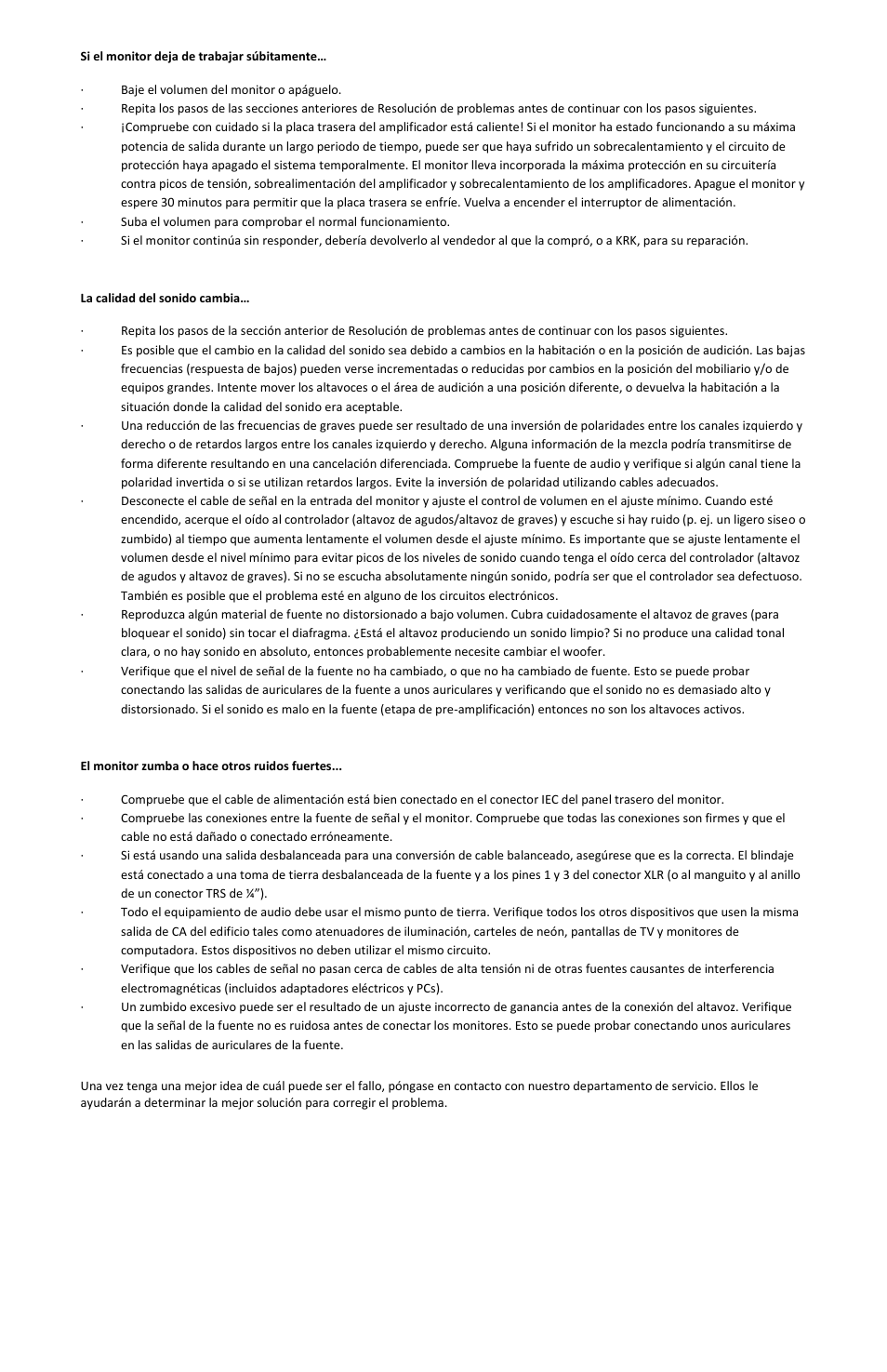 KRK ROKIT 5 G4 White Noise 5" 2-Way Active Studio Monitor (Single, White) User Manual | Page 11 / 37