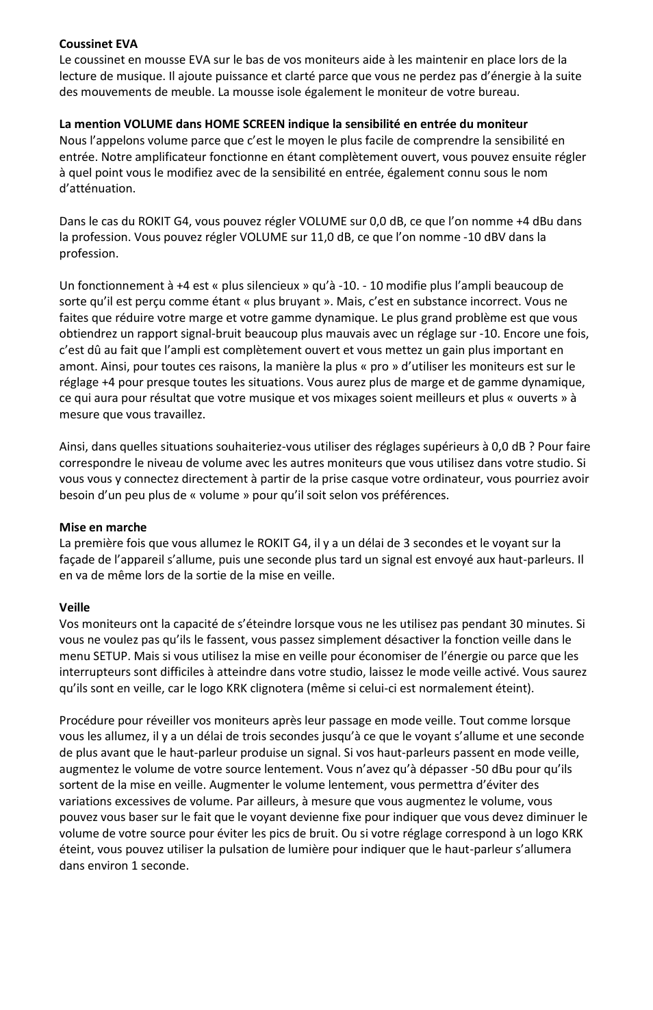 KRK ROKIT 5 G4 White Noise 5" 2-Way Active Studio Monitor (Single, White) User Manual | Page 21 / 37