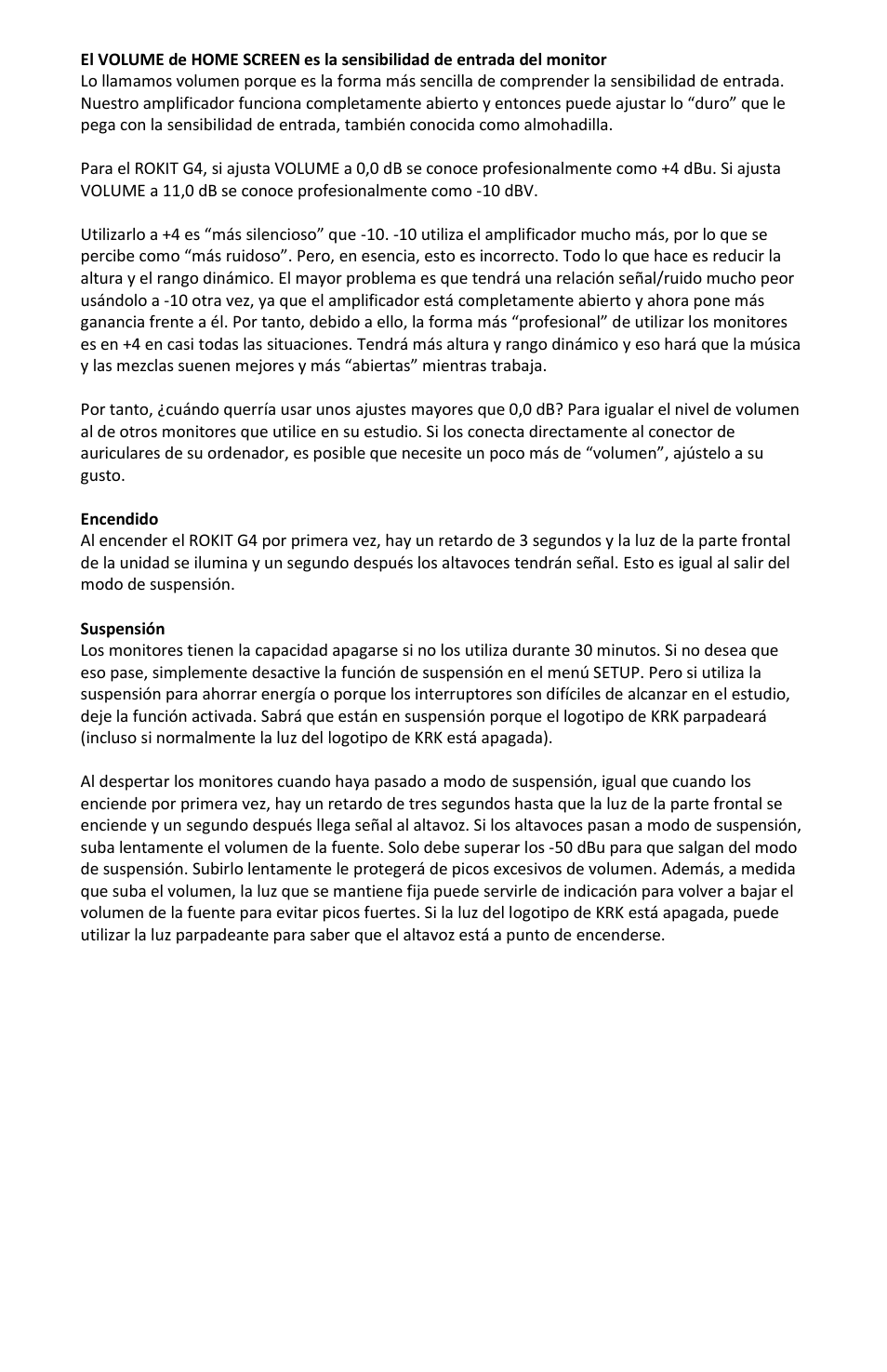 KRK ROKIT 5 G4 White Noise 5" 2-Way Active Studio Monitor (Single, White) User Manual | Page 9 / 37