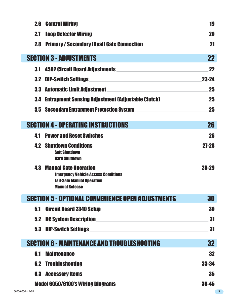DoorKing 6100 User Manual | Page 5 / 42