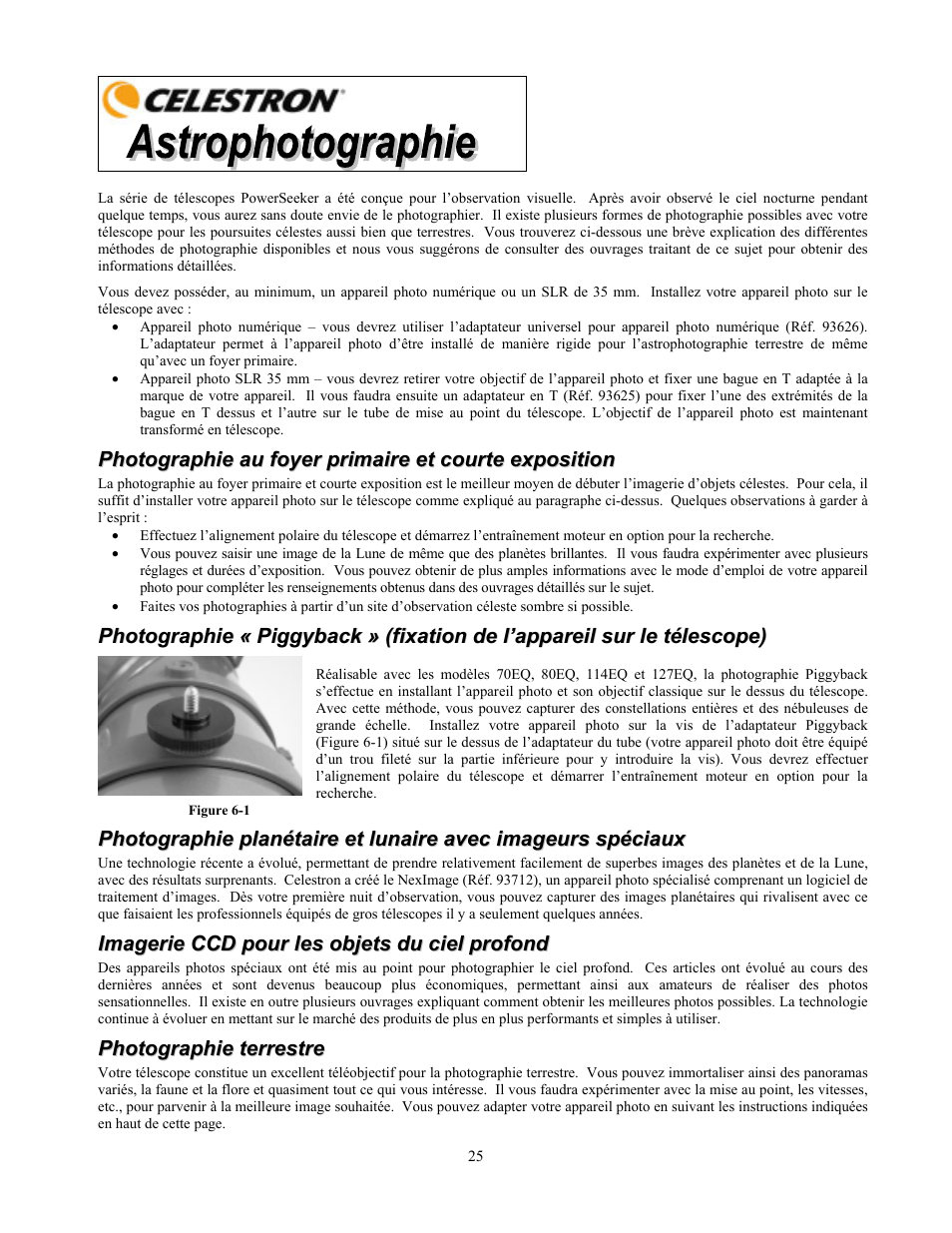 Celestron PowerSeeker 70 70mm f/10 AZ Refractor Telescope User Manual | Page 115 / 151