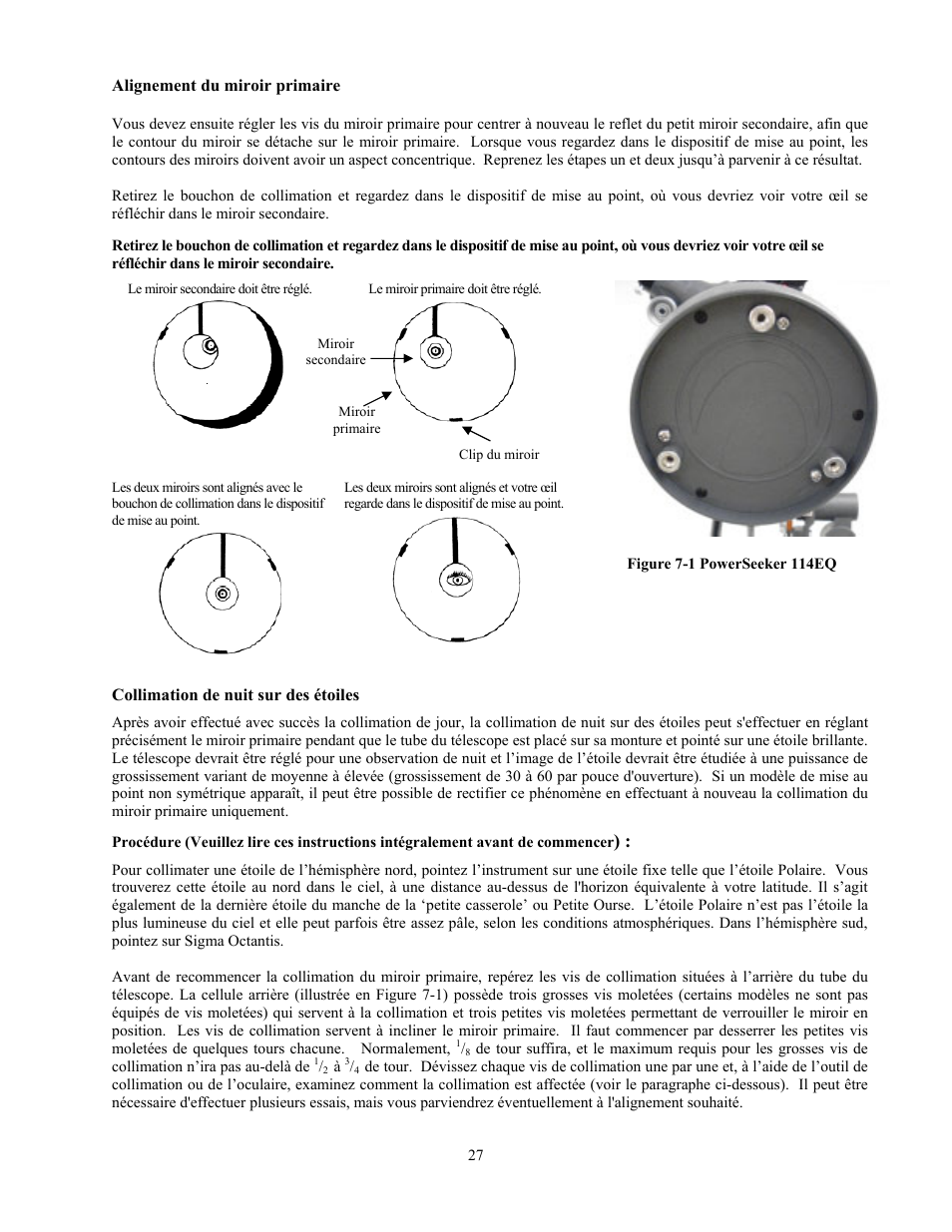 Celestron PowerSeeker 70 70mm f/10 AZ Refractor Telescope User Manual | Page 117 / 151