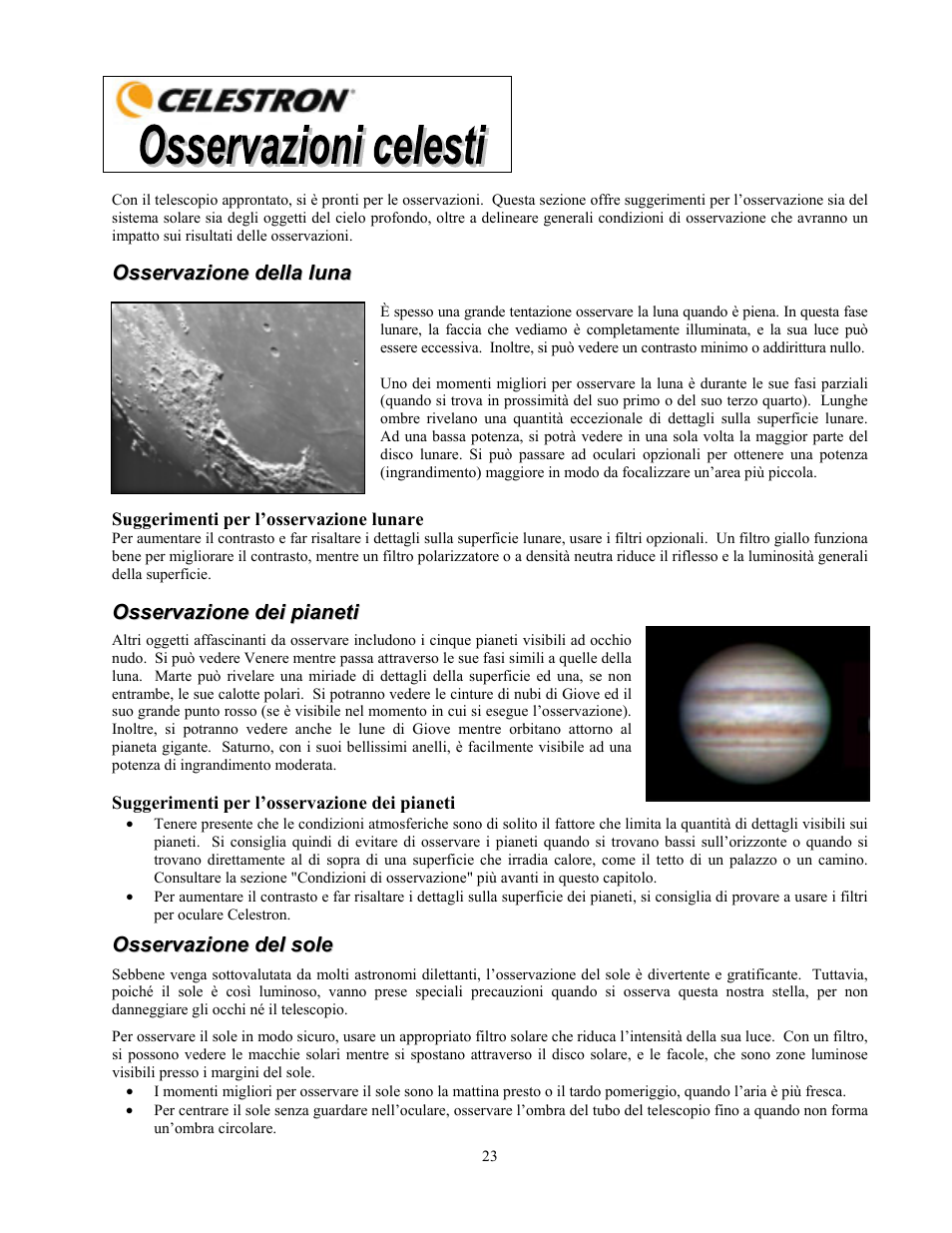 Celestron PowerSeeker 70 70mm f/10 AZ Refractor Telescope User Manual | Page 143 / 151