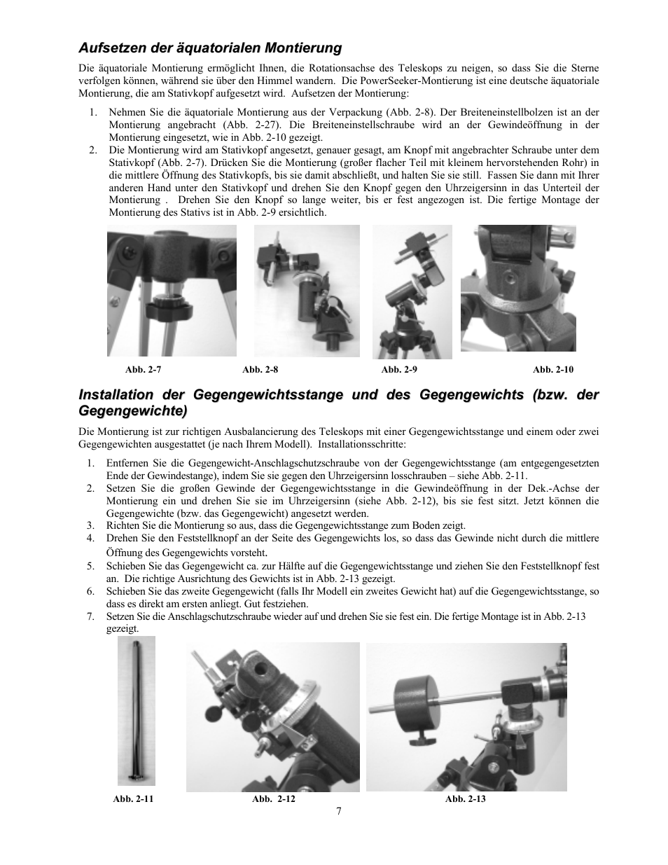 Celestron PowerSeeker 70 70mm f/10 AZ Refractor Telescope User Manual | Page 37 / 151