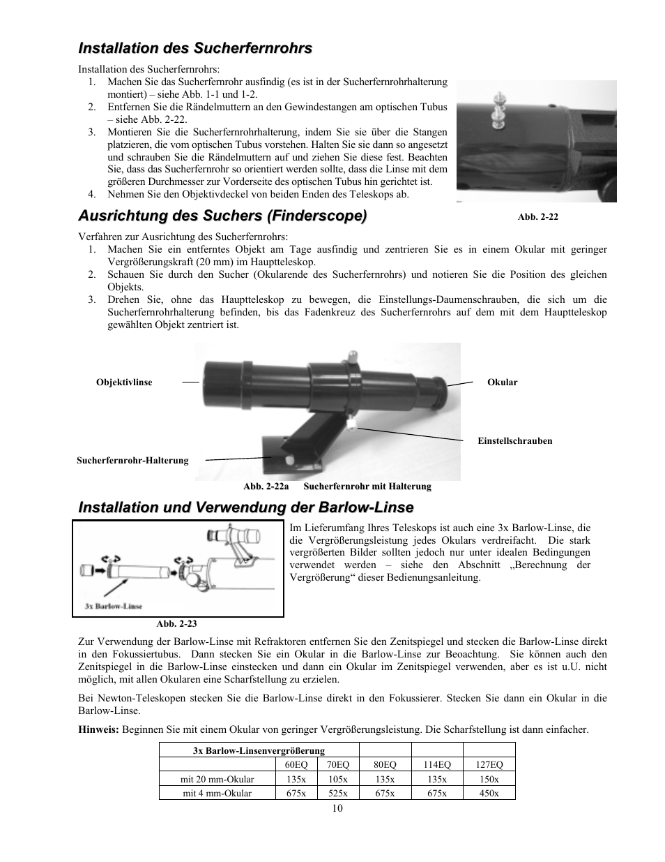 Celestron PowerSeeker 70 70mm f/10 AZ Refractor Telescope User Manual | Page 40 / 151