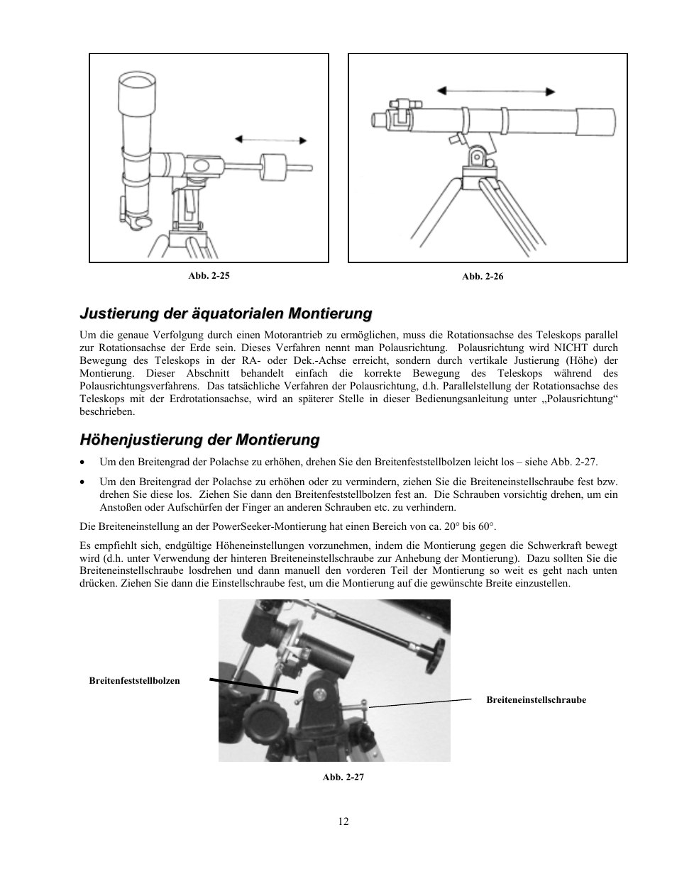 Celestron PowerSeeker 70 70mm f/10 AZ Refractor Telescope User Manual | Page 42 / 151