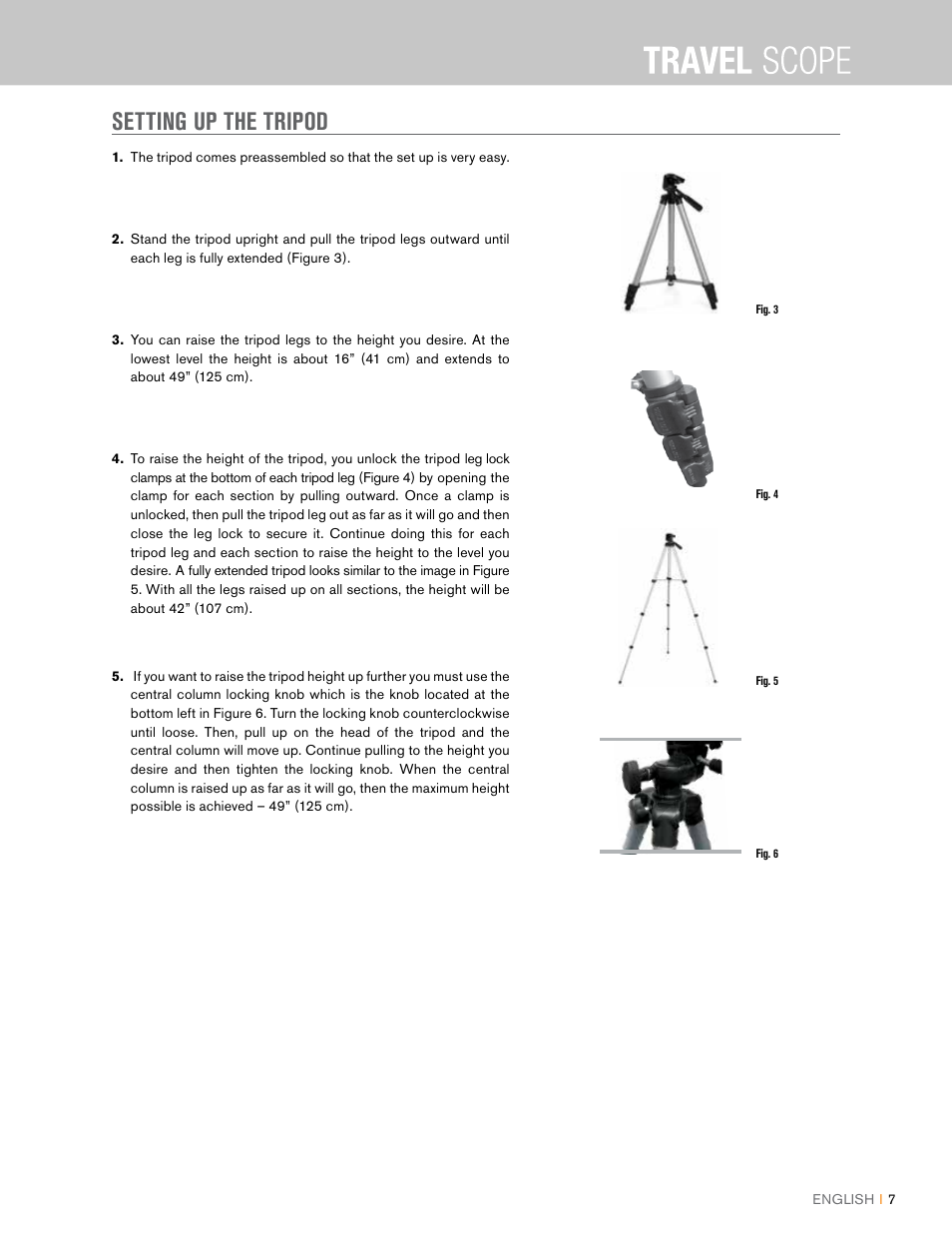 Setting up the tripod | Celestron Travel Scope 80mm f/5 AZ Refractor Telescope Kit User Manual | Page 7 / 100