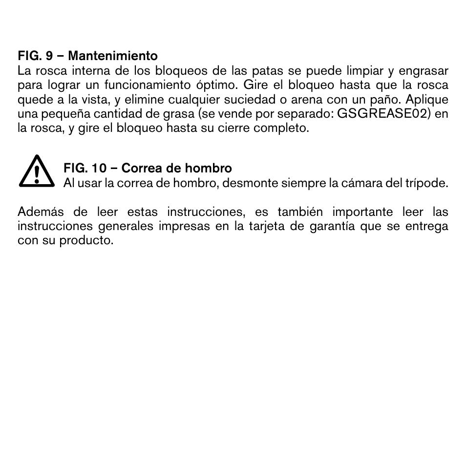 Gitzo GIGT1545T Traveler Series 1 Carbon Fiber Tripod User Manual | Page 19 / 28