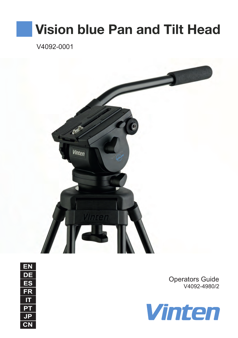 Vinten System Vision FT GS Head, Tripod, and Ground Spreader Kit User Manual | 123 pages