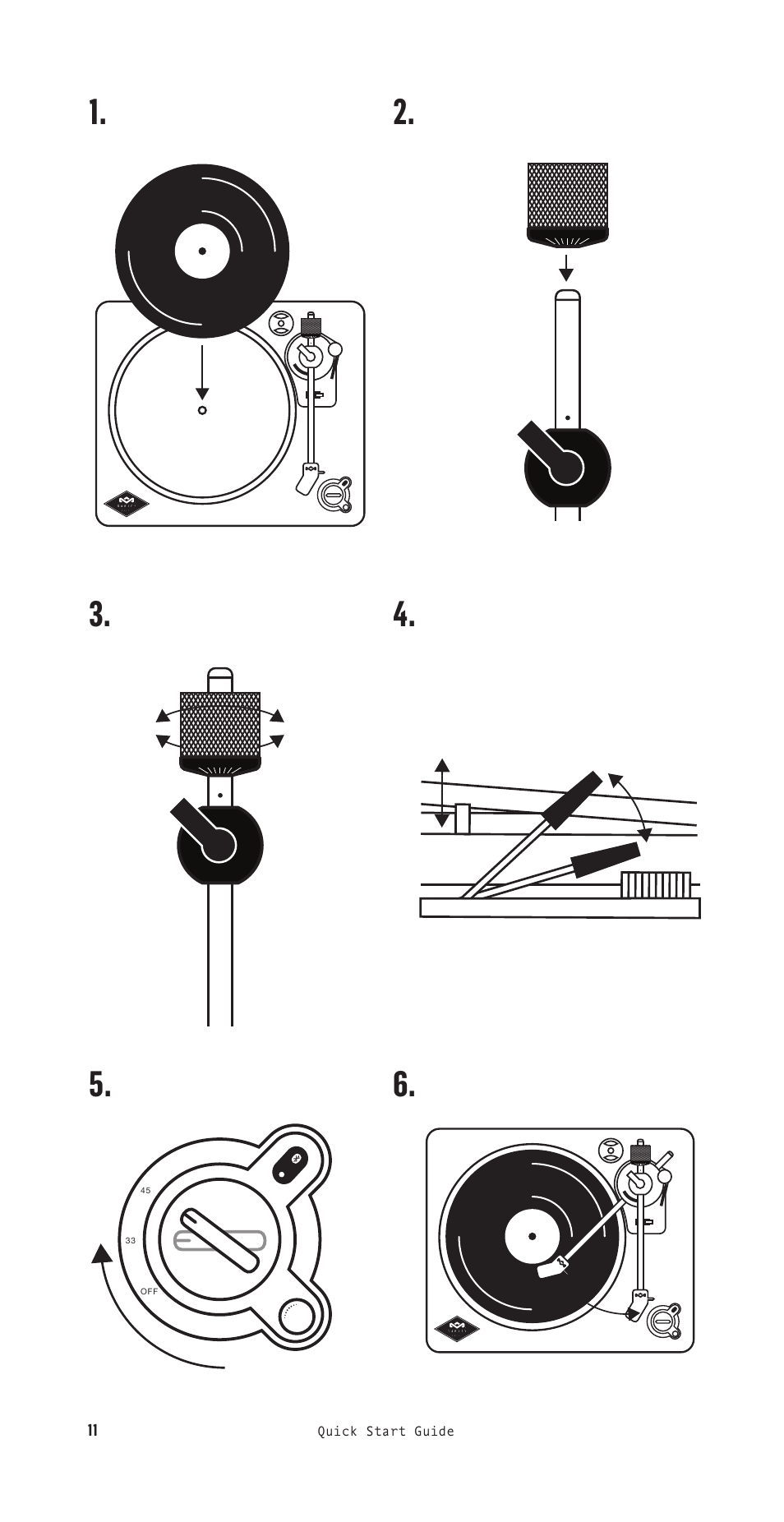 House of Marley Stir It Up Semi-Automatic Two-Speed Turntable with Bluetooth & USB User Manual | Page 12 / 91