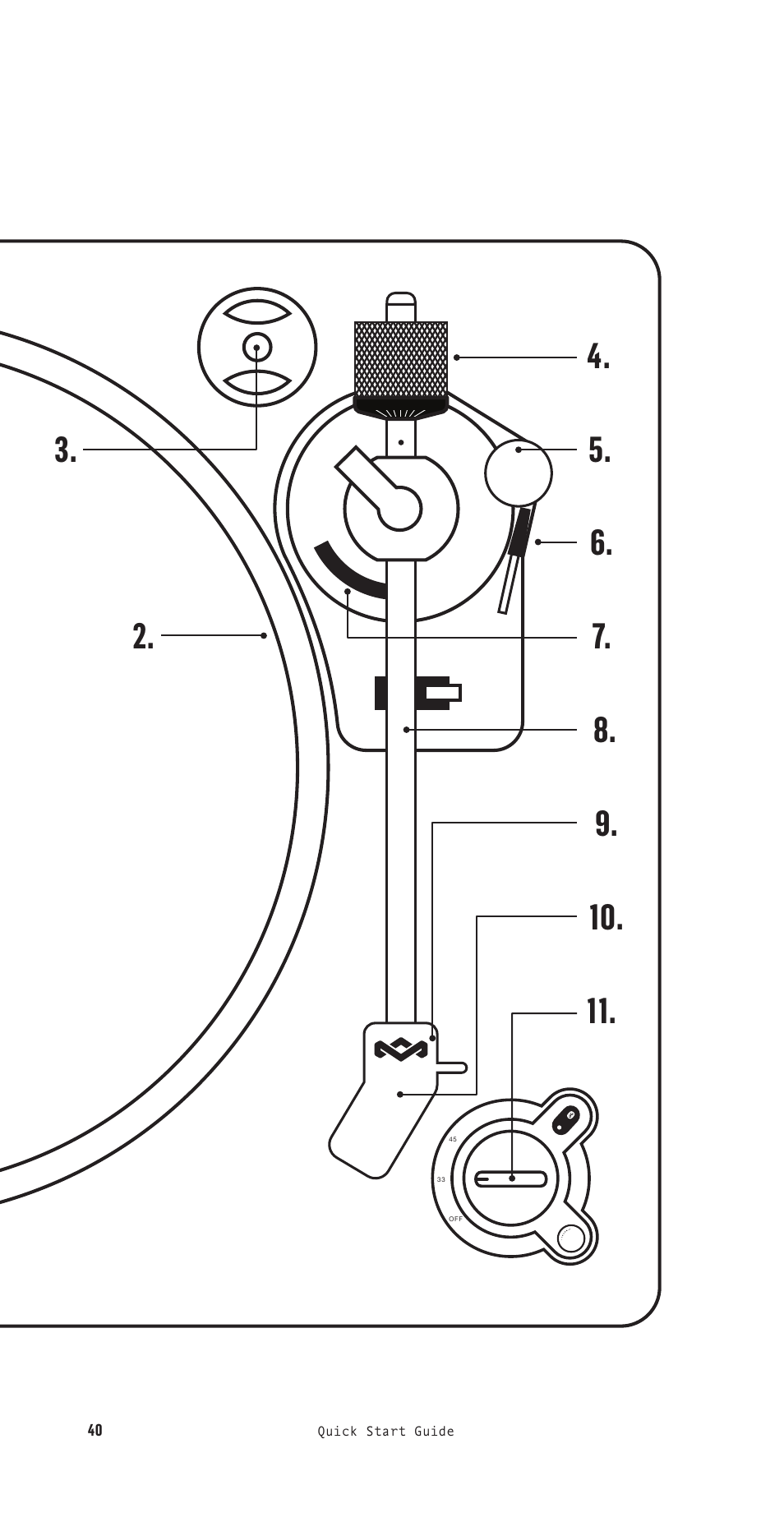 House of Marley Stir It Up Semi-Automatic Two-Speed Turntable with Bluetooth & USB User Manual | Page 41 / 91