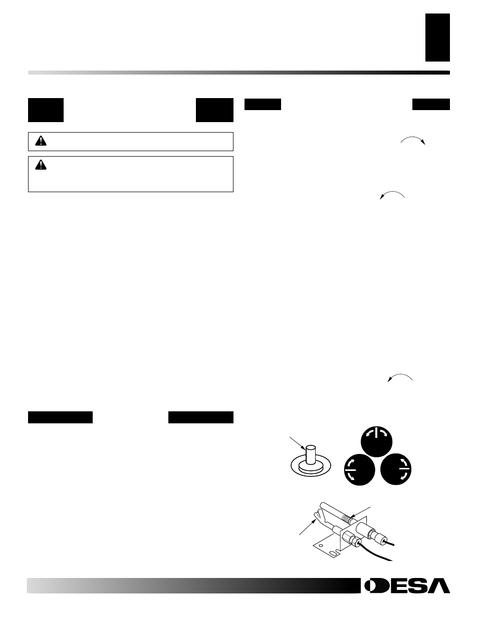 Operating appliance, Lighting instructions, For your safety read before lighting | Curing logs | Desa VANGUARD VDLCR24 User Manual | Page 9 / 30