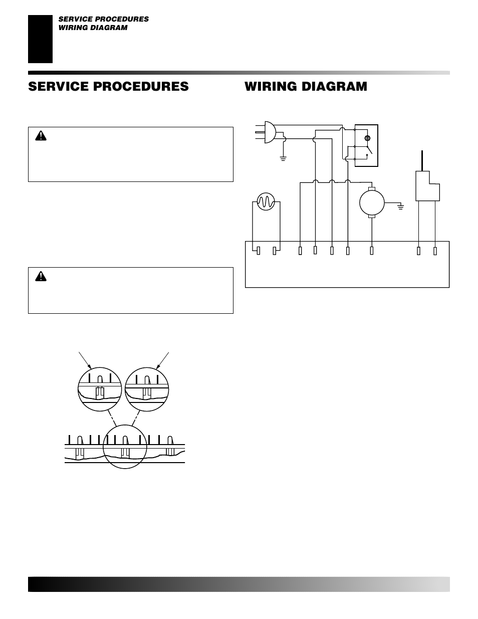 Wiring diagram, Service procedures, Continued | Installing the new assembly | Desa GK30 User Manual | Page 16 / 94