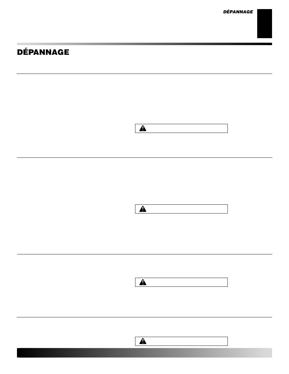 Dépannage, Suite | Desa GK30 User Manual | Page 55 / 94