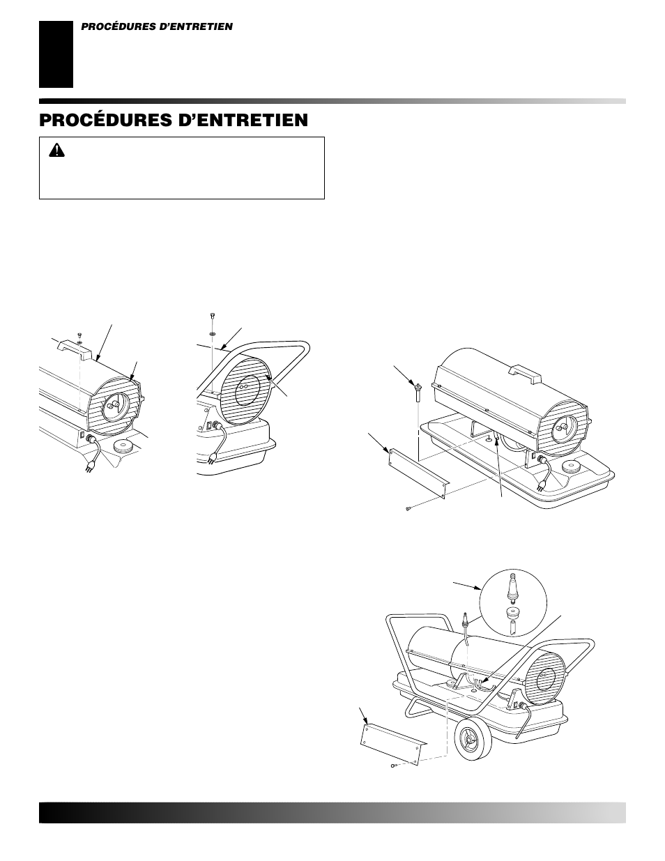 Procédures d’entretien | Desa GK30 User Manual | Page 56 / 94