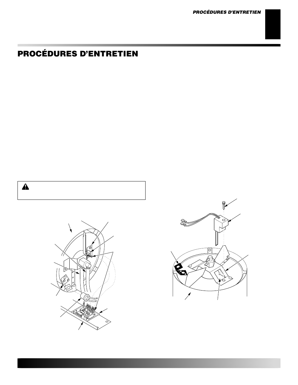 Procédures d’entretien, Suite | Desa GK30 User Manual | Page 57 / 94