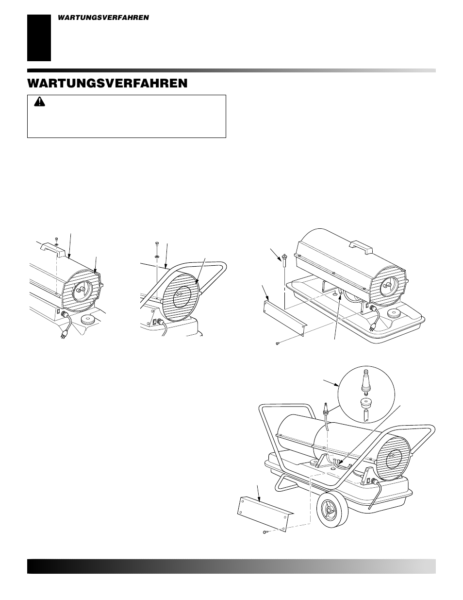 Wartungsverfahren | Desa GK30 User Manual | Page 78 / 94