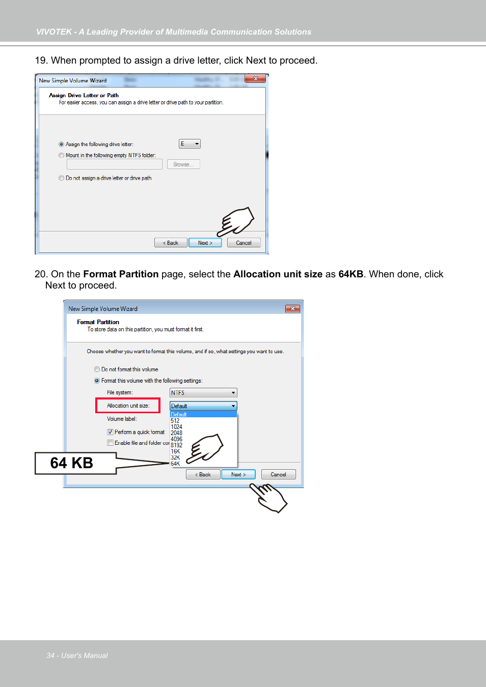 64 kb | Vivotek NR9682-v2 64-Channel NVR (No HDD) User Manual | Page 34 / 296