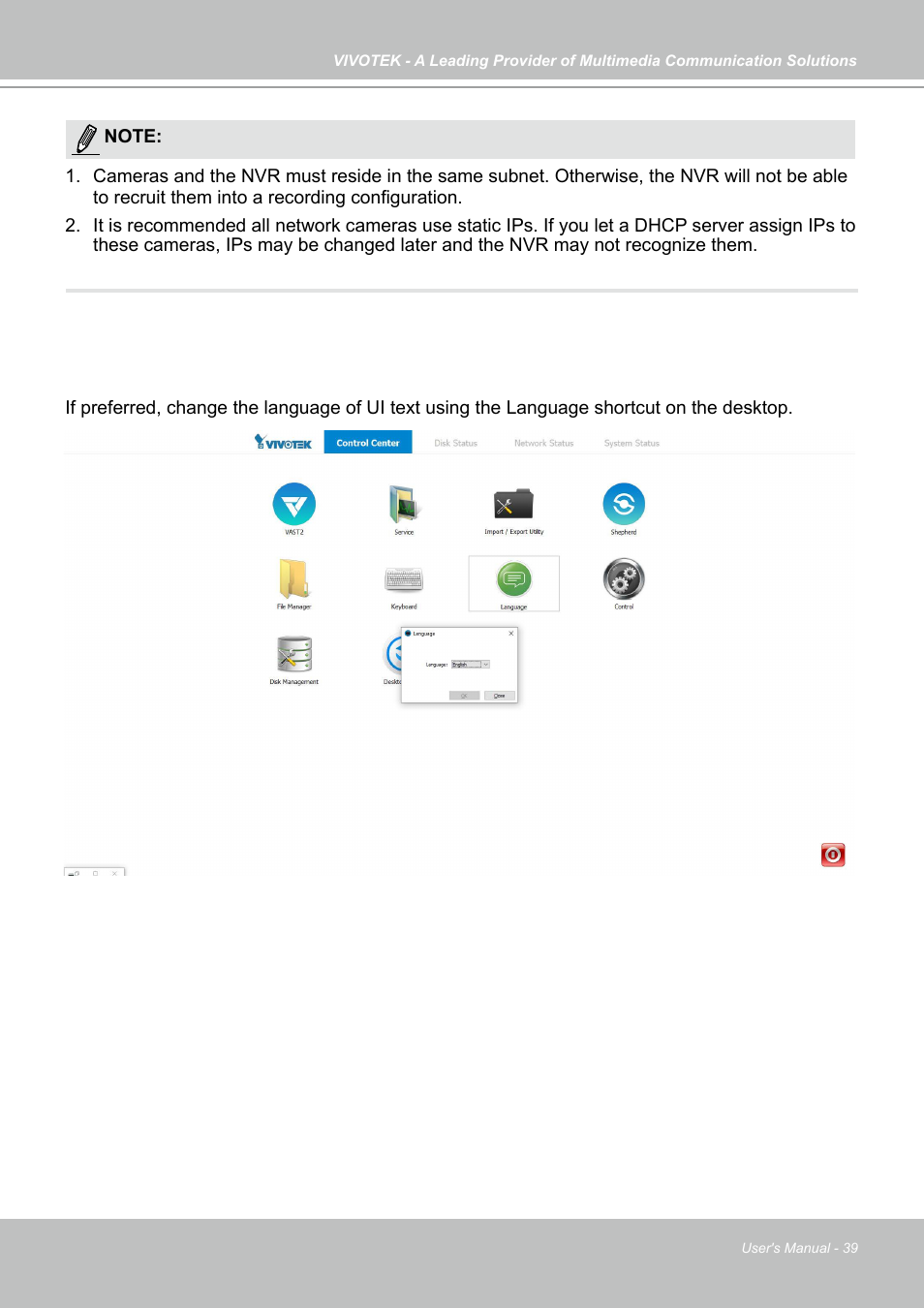 Vivotek NR9682-v2 64-Channel NVR (No HDD) User Manual | Page 39 / 296