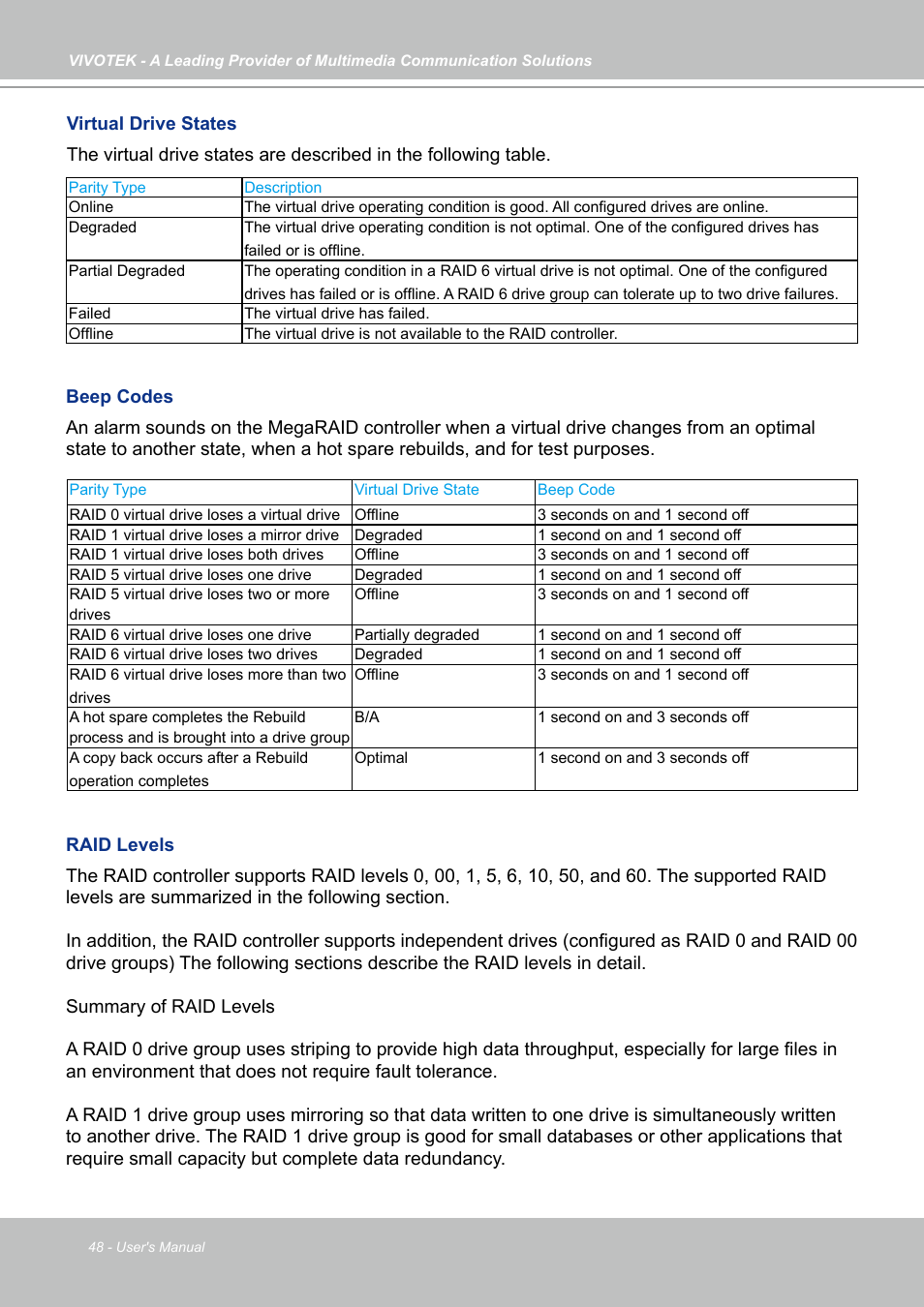 Vivotek NR9682-v2 64-Channel NVR (No HDD) User Manual | Page 48 / 296