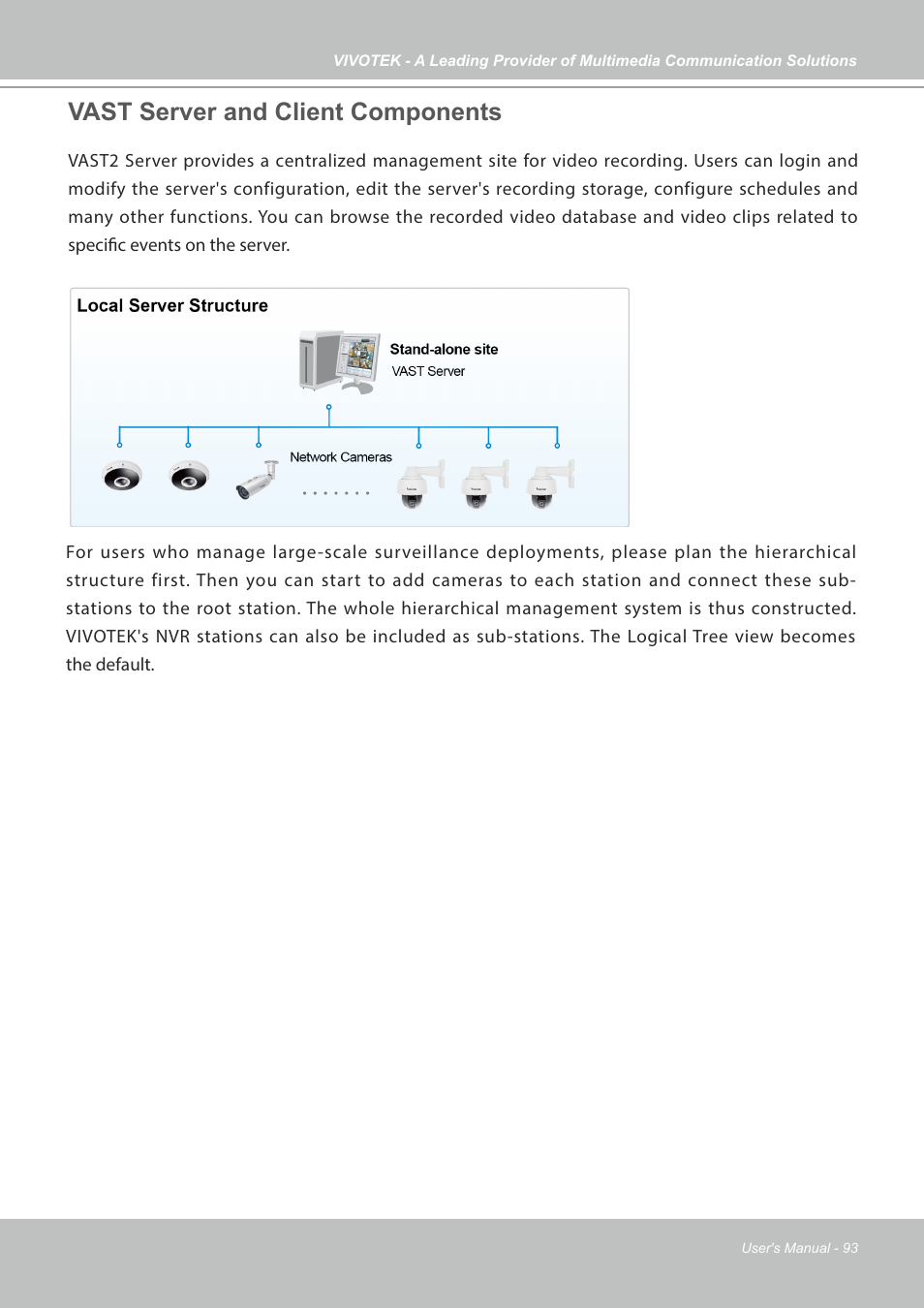 Vast server and client components | Vivotek NR9682-v2 64-Channel NVR (No HDD) User Manual | Page 93 / 296