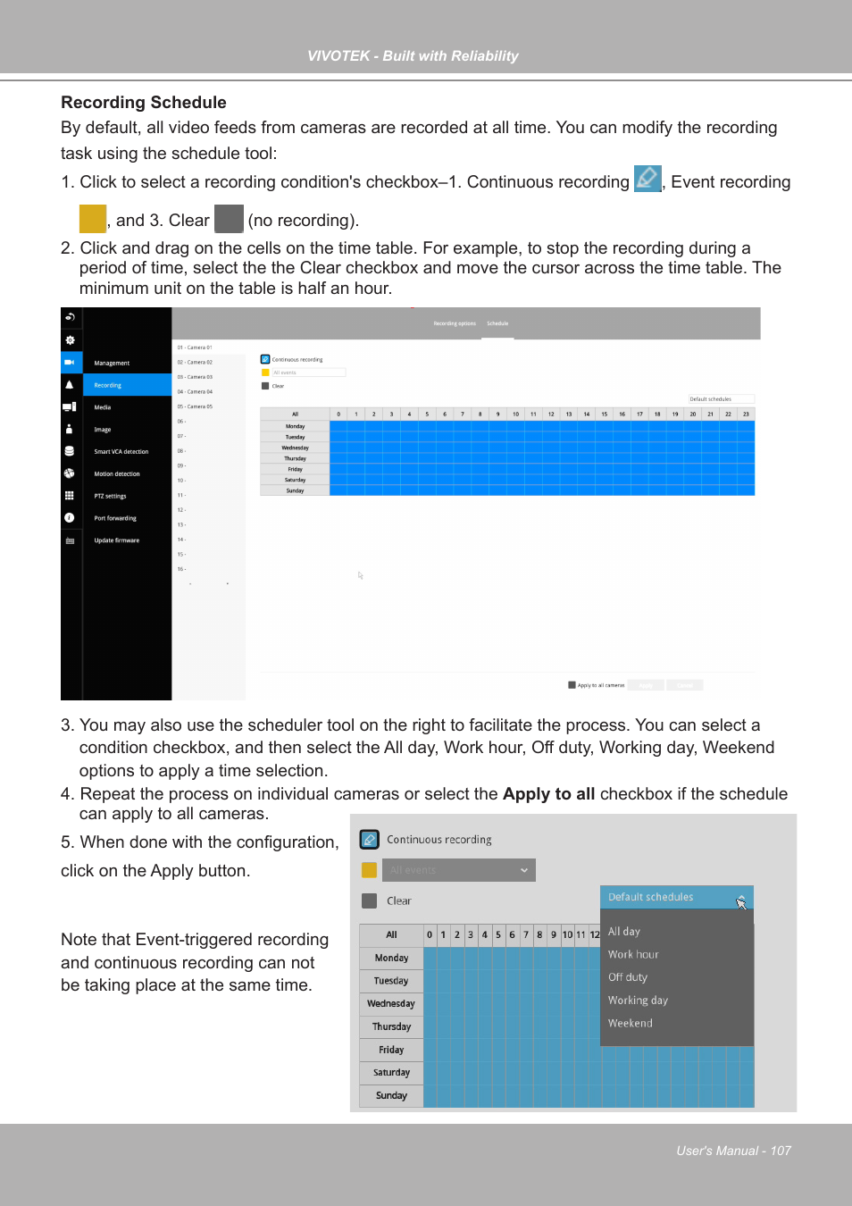 Vivotek ND9542P 32-Channel 4K UHD NVR (No HDD) User Manual | Page 107 / 197