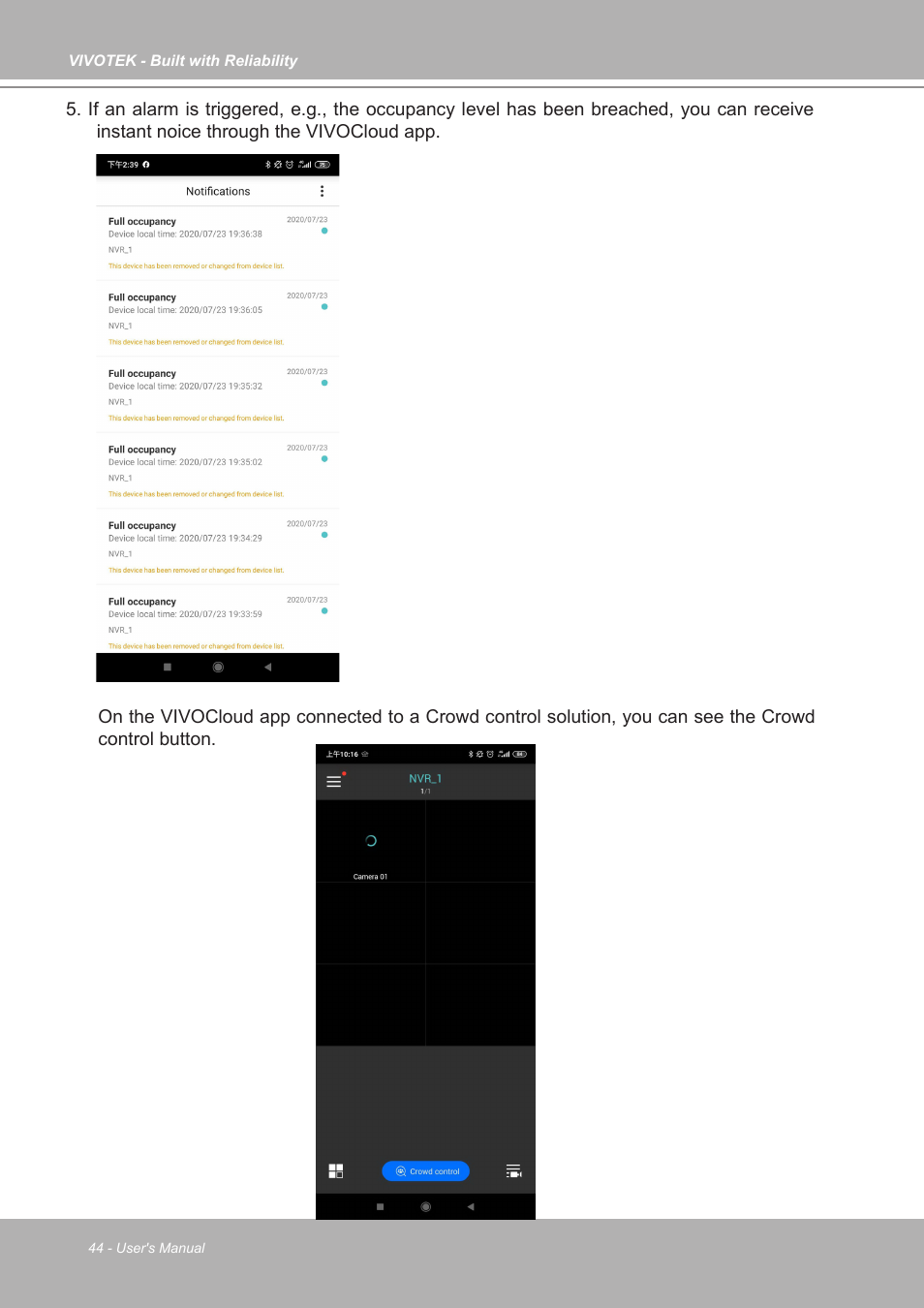 Vivotek ND9542P 32-Channel 4K UHD NVR (No HDD) User Manual | Page 44 / 197