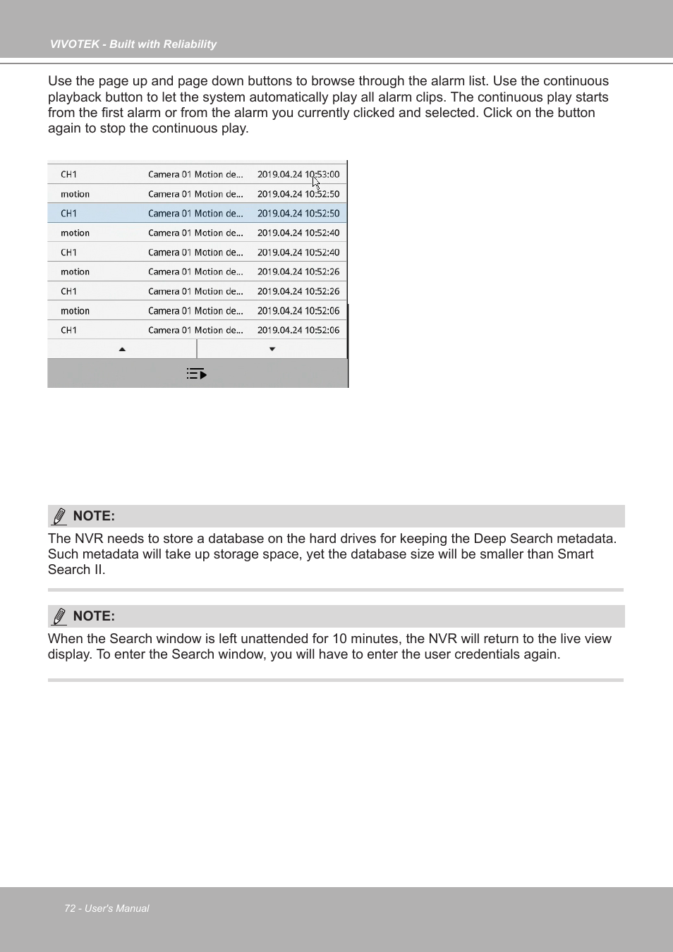 Vivotek ND9542P 32-Channel 4K UHD NVR (No HDD) User Manual | Page 72 / 197