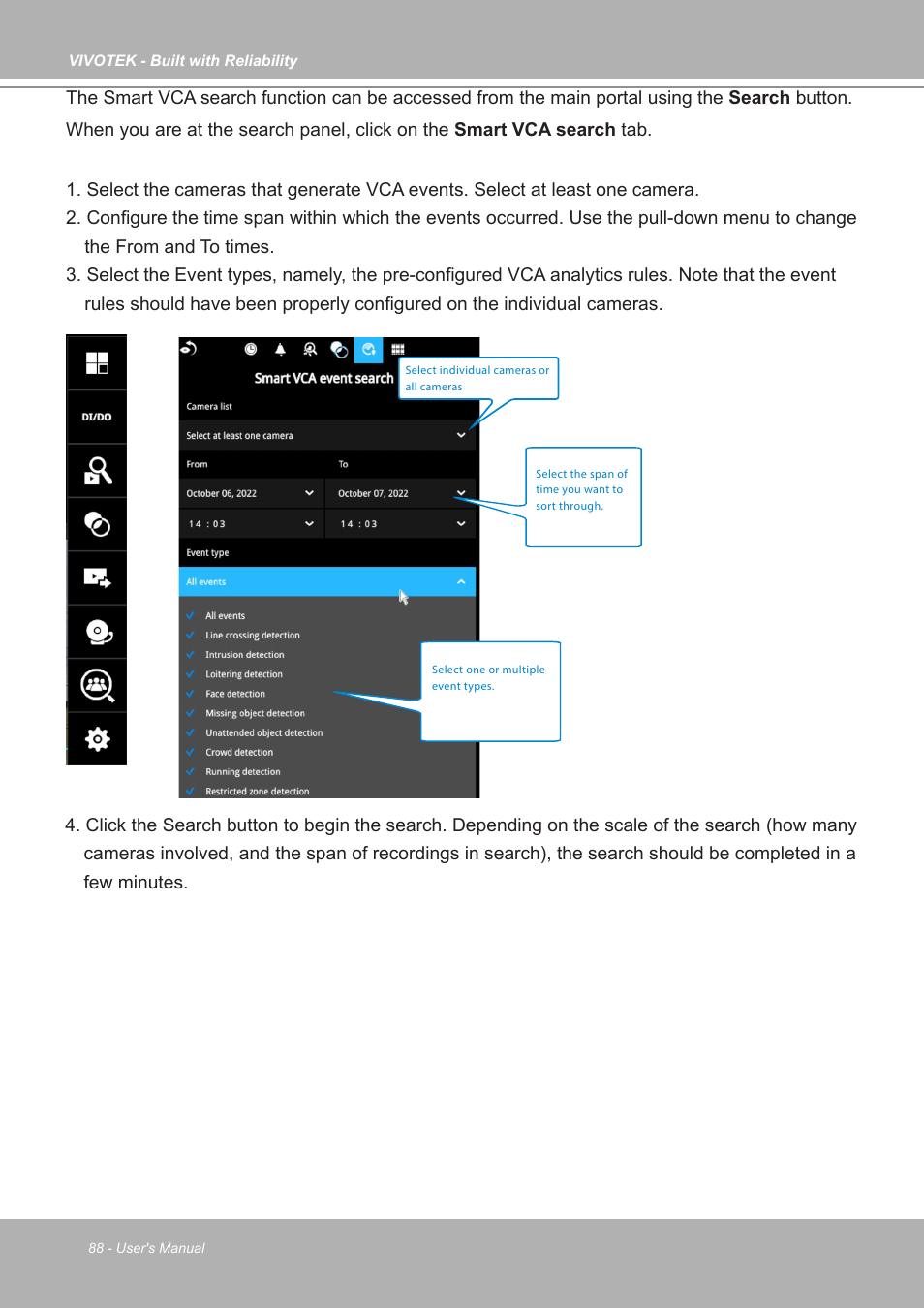 Vivotek ND9542P 32-Channel 4K UHD NVR (No HDD) User Manual | Page 88 / 197