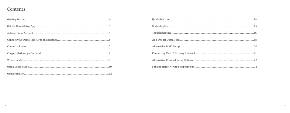 ooma Telo VoIP Phone System (Black, $50 International Calling Credit) User Manual | Page 2 / 27