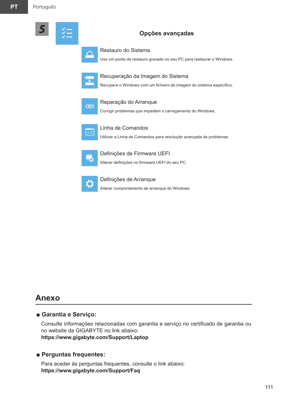Anexo | GIGABYTE 15.6" AORUS 15 Gaming Notebook (Black) User Manual | Page 111 / 154