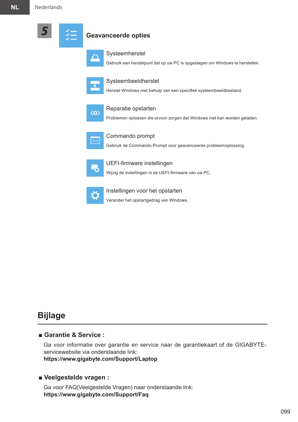Bijlage | GIGABYTE 15.6" AORUS 15 Gaming Notebook (Black) User Manual | Page 99 / 154