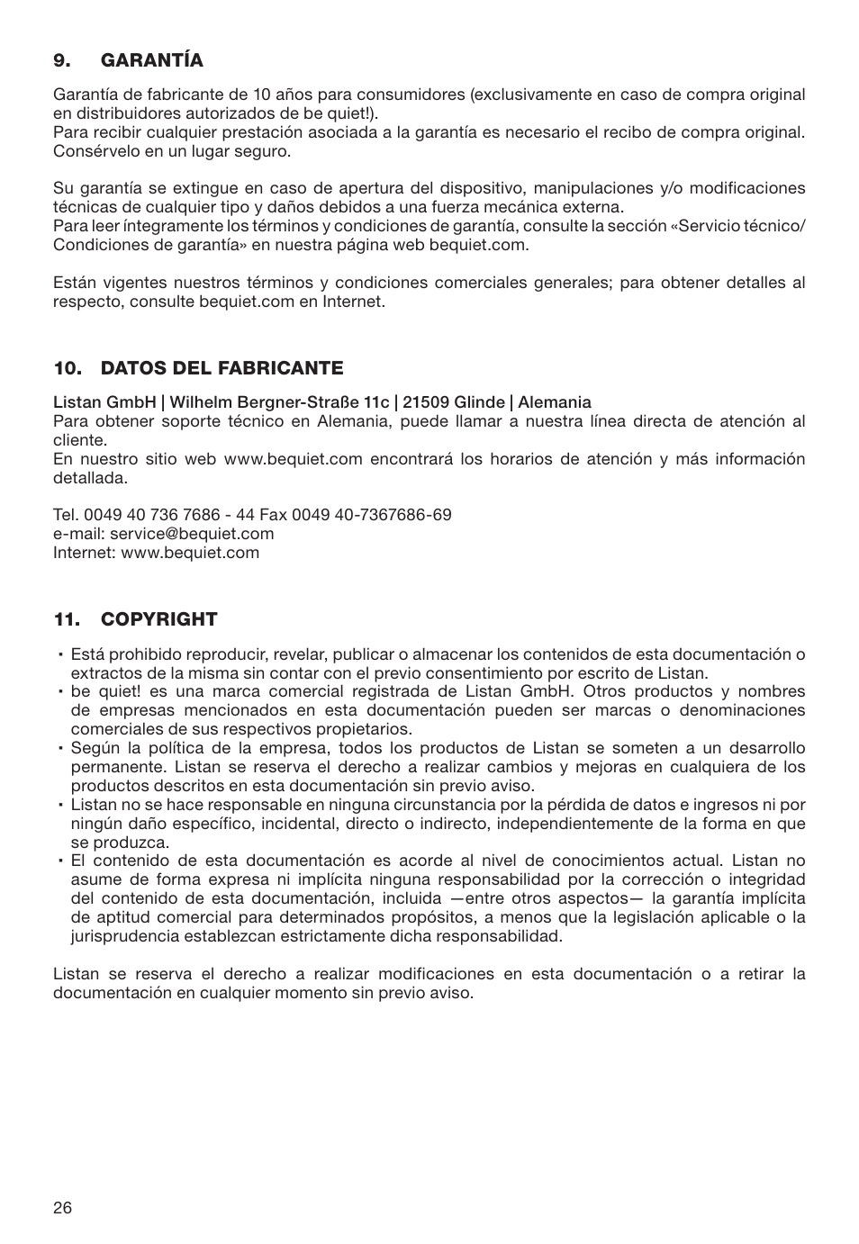 be quiet! 1600W Dark Power Pro 13 80 PLUS Titanium Power Supply User Manual | Page 26 / 48