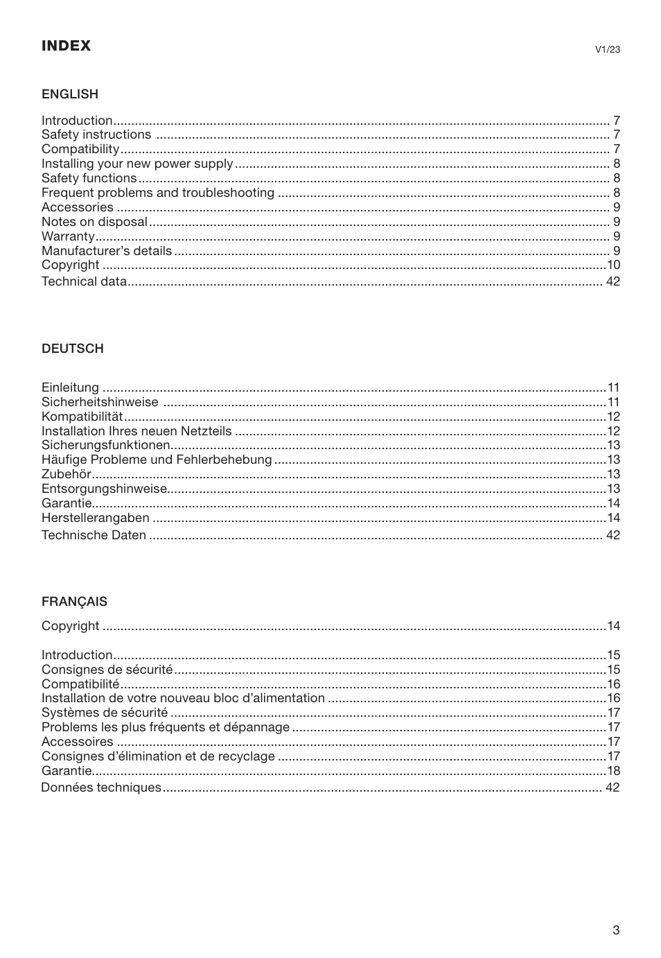be quiet! 1600W Dark Power Pro 13 80 PLUS Titanium Power Supply User Manual | Page 3 / 48